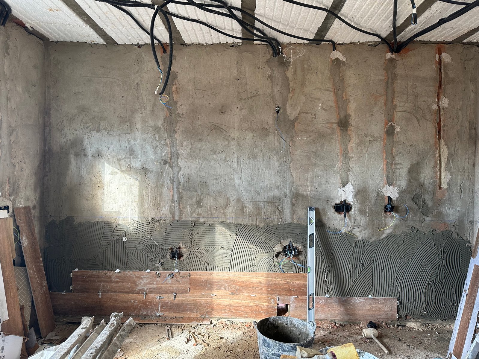 Avance de obra en la cocina